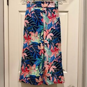 Ann Taylor Loft, Floral Wide-Leg Pants